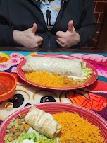 Burrito Grande and Shrimp Chimichanga